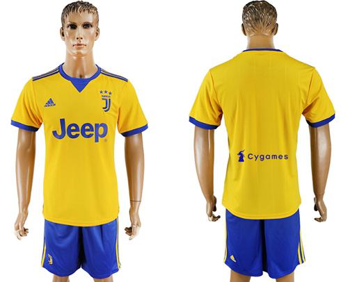 Juventus Blank Yellow Soccer Club Jersey - Click Image to Close